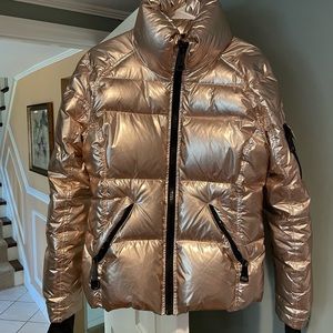 SAM. Women’s rose gold (black inside) Freestyle Down Jacket